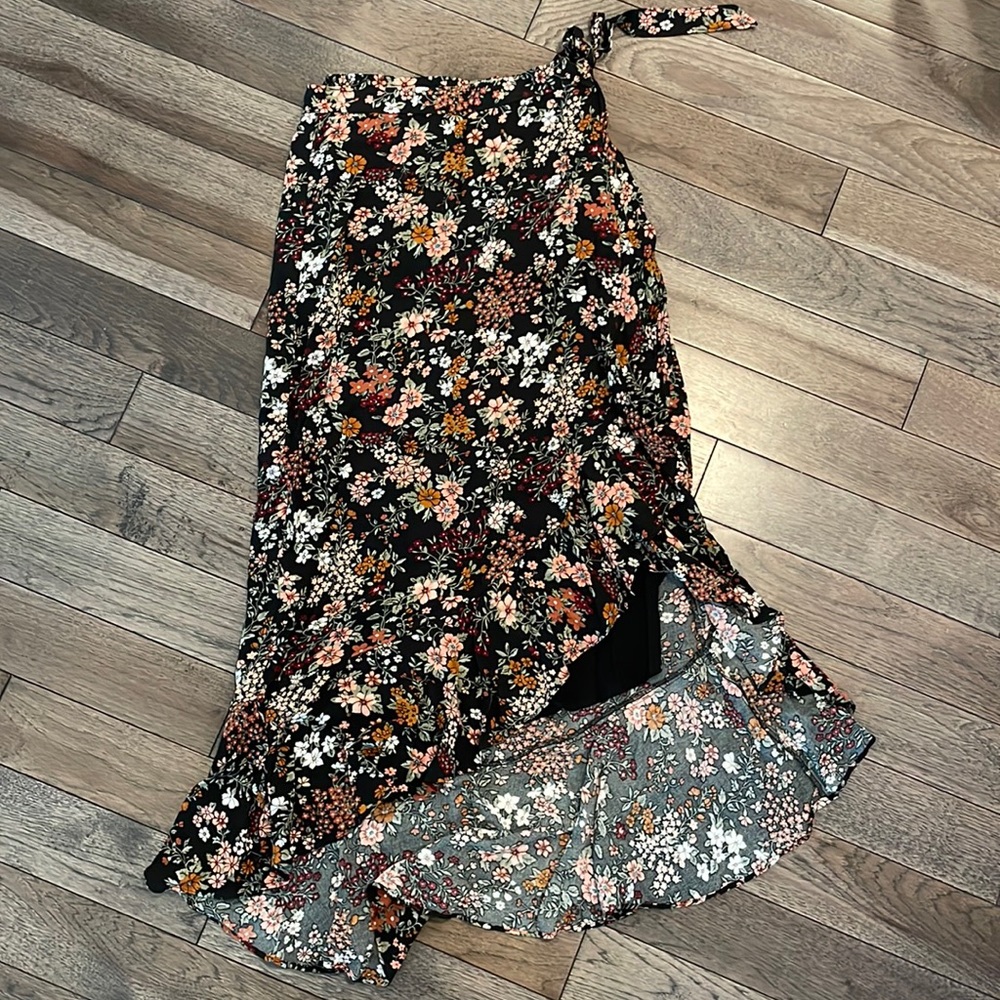 Abercrombie Floral High Lo Skirt